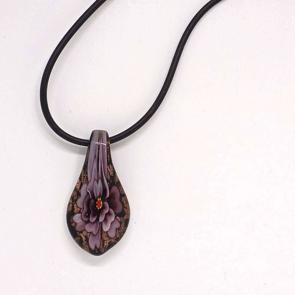 Purple & Black Necklace